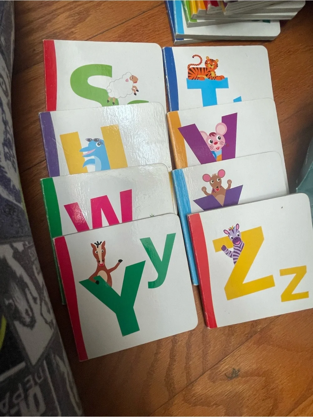 Disney Baby Einstein Alphabooks Board Book Set - Blue, Green, Pink, Teal